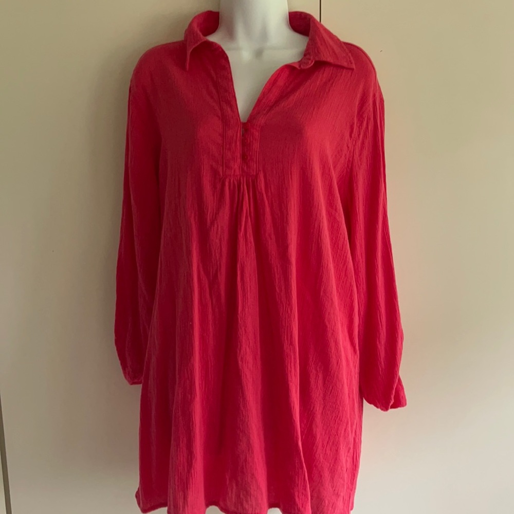 Nwot- beach wear-lightweight cotton. Tabbed Large